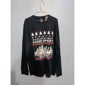 Under Armour Baltimore Ravens Football Ugly Christmas Long Sleeve Shirt SZ M NWT